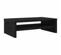 vidaXL Monitor Stand Black Oak 42x24x13 cm Engineered Wood