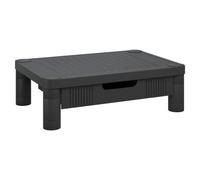 vidaXL Monitor Stand Black Screen Riser Desktop Laptop Stand Display Shelf