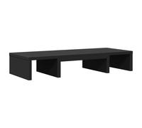 vidaXL Monitor Stand Computer Monitor Riser Adjustable Black Engineered Wood