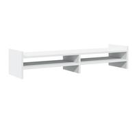 vidaXL Monitor Stand Computer Stand Display Riser Stand White Engineered Wood