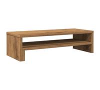 vidaXL Monitor Stand - Computer Display Riser - Artisian Oak/Brown - Engineered Wood - 54x22x15 cm - Improved Viewing Comfort & Ample Storage