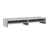 vidaXL Monitor Stand Grey Sonoma 100x24x16 cm Engineered Wood