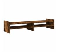 vidaXL Monitor Stand Computer Stand Display Stand Smoked Oak Engineered Wood