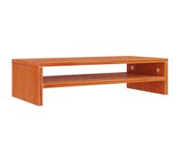 vidaXL Monitor Stand Computer Stand Display Stand Wax Brown Solid Wood Pine