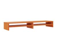 vidaXL Monitor Stand Computer Stand Display Stand Wax Brown Solid Wood Pine