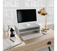 Vidaxl Monitor Stand Concrete Grey 42X24X13 Cm Engineered Wood Monitor Stands