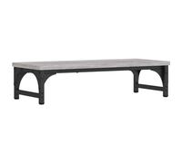 vidaXL Monitor Stand - Ergonomic Riser with Storage, Adjustable Feet - Grey Sonoma 55x23x14cm
