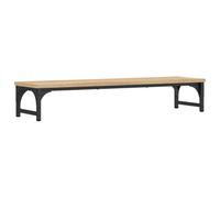vidaXL Monitor Stand Sonoma Oak - Engineered Wood Ergonomic Storage Adjustable Feet - 85x23x15.5cm