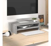 vidaXL Monitor Stand Grey Sonoma 42x24x13 cm Engineered Wood, Grey