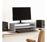 vidaXL Monitor Stand Grey Sonoma 54x22x15 cm Engineered Wood NEW