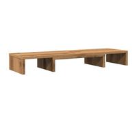 vidaXL Adjustable Monitor Stand Riser - Engineered Wood 80x24x10.5 cm - Artisian Oak