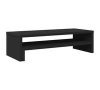 vidaXL Monitor Stand Riser Computer Stand Display Stand Black Engineered Wood