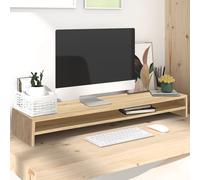 vidaXL Monitor Stand Sonoma Oak 100x24x13 cm Engineered Wood