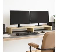 (sonoma oak, 100 x 27 x 10 cm) vidaXL Monitor Stand Riser Computer Stand Office Display Stand Engineered Wood