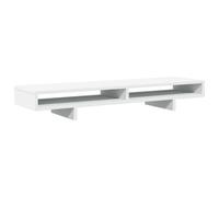 vidaXL Monitor Stand – Display Stand for Laptops & Monitors for Home Office, Engineered Wood, White