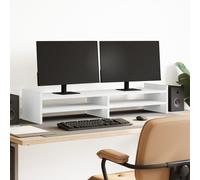 vidaXL Monitor Stand Computer Stand Display Riser Stand White Engineered Wood