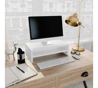 vidaXL Monitor Stand White 42x24x13 cm Engineered Wood NEW