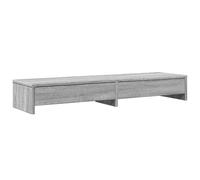 vidaXL Sonoma Monitor Stand with Drawers Grey 100 x 27 x 15 cm