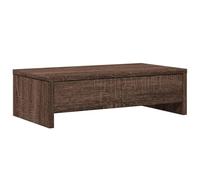 vidaXL Monitor Stand with Drawers Brown Oak 50x27x15 cm Engineered Wood