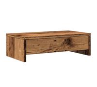 vidaXL Monitor Stand with Drawers Old Wood 50x27x15 cm Engineered Wood