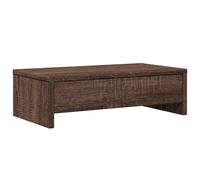vidaXL Monitor Stand with Drawers Monitor Riser Brown Oak Engineered Wood