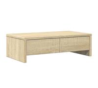 vidaXL Monitor Stand with Drawers Monitor Riser Sonoma Oak Engineered Wood