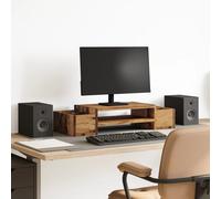 (old wood, 70 x 27 x 15 cm) vidaXL Monitor Stand with Storage Monitor Stand Display Stand Engineered Wood