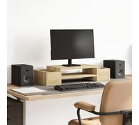 vidaXL Monitor Stand with Storage Sonoma Oak 70x27x15 cm Engineered Wood