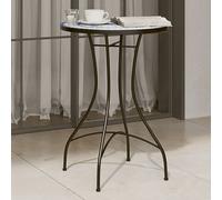vidaXL Mosaic Bistro Table Blue and White 脴50x70 cm Ceramic NEW