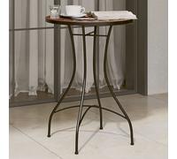 vidaXL Mosaic Bistro Table Terracotta and White Ø50x70 cm Ceramic