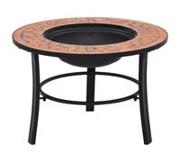 Vidaxl Mosaic Fire Pit Terracotta 68Cm Ceramic