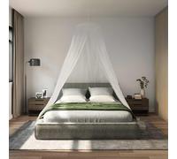 vidaXL Mosquito Net for Bed 3 pcs 156 mesh White Ø56 x 220 cm