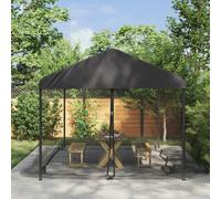 vidaXL Mosquito Net for Gazebo 220 mesh Black 6 x 3 x 2 m Polyester
