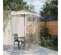vidaXL Mosquito Net for Umbrella 220 Mesh White Φ300x230 cm