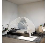vidaXL Mosquito Net Mongolia with Doors 220 Mesh White 200x120x130 cm