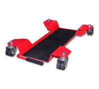 vidaXL Motorcycle Dolly Centre Stand Red