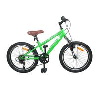 vidaXL Mountain Bike 20 Inches 6-Speed for 5-8 Years Old Green