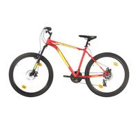 vidaXL Mountain Bike 21 Speed 27.5 inch Wheel 42 cm Red