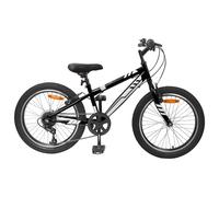 vidaXL Mountain Bike 24'' 6-Speed for 8-12 Years Old Black