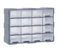 Vidaxl Multi-Drawer Organiser With 16 Middle Drawers 52X16X37 Cm Multi-Drawer Organisers