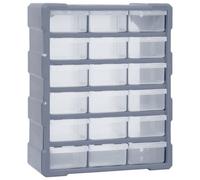 Vidaxl Multi-Drawer Organiser With 18 Middle Drawers 38X16X47 Cm