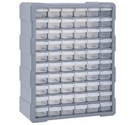vidaXL Multi-drawer Organiser with 60 Drawers 38x16x47.5 cm