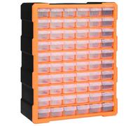 Vidaxl Multi-Drawer Organiser With 60 Drawers 38X16X47.5 Cm Multi-Drawer Organisers