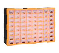 vidaXL Multi-drawer Organiser with 64 Drawers 52x16x37.5 cm
