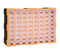 vidaXL Multi-drawer Organiser with 64 Drawers Tool Box Storage Cabinet Unit