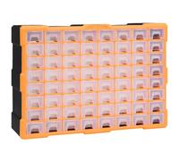 Vidaxl Multi-Drawer Organiser With 64 Drawers 52X16X37.5 Cm Multi-Drawer Organisers