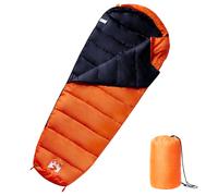 vidaXL Mummy Sleeping Bag for Adults Camping Hiking Sleeping Bag 3 Seasons