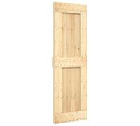 vidaXL Door 70X210cm Solid Wood Pine, Brown