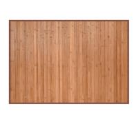 vidaXL Natural Bamboo Rug-Rectangular Area Carpet Runner for Hallway/Living Room, Durable, Water-Resistant Mat with Anti-Slip Backing, Easy Clean, 70x100cm