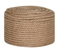 vidaXL Natural Jute Rope 10mm 250m - Versatile and Biodegradable, Excellent for Agriculture, Shipping, Decking and Home Use